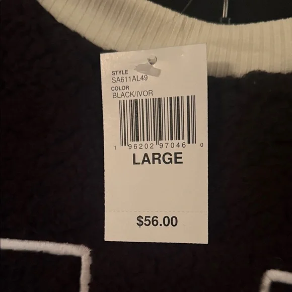 Madden Girl Black and White Cozy Pajama Set - Picture 4 of 6